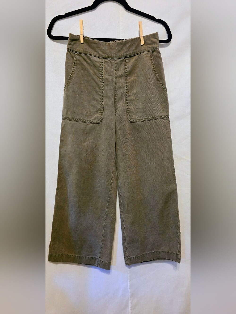 Wide Leg Cropped Utility Pants